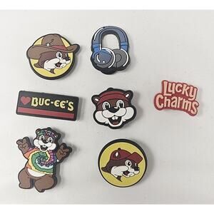 Buc-ee's PVC Shoe Charms for Crocs and Bags Set Of 7 Buc-ee The Beaver